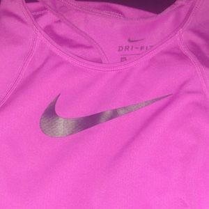 Pink nike dry fit tank top